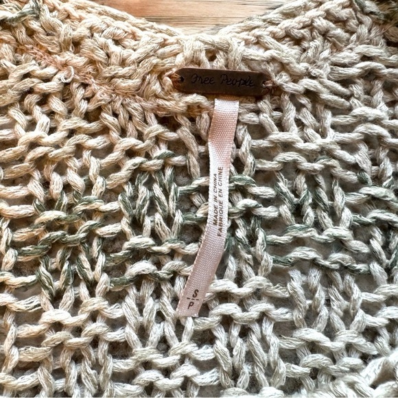 FREE PEOPLE Slubby Striped Pullover Sweater – Sea Mist – Size S - Picture 10 of 16